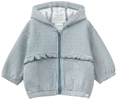 United Colors of Benetton Baby-Mädchen Jacke C/CAPP M/L 33t1a500v Kapuzenpullover, Righe Rosa Tenue E Grigio Scuro 911, 62 cm von United Colors of Benetton