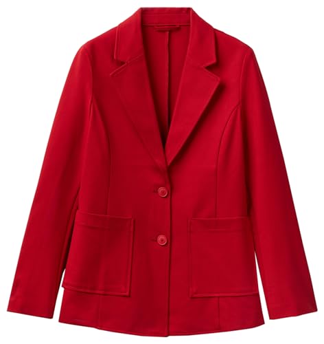 United Colors of Benetton Damen 27ckdw00x Jacke, Rot 0v3, 40 von United Colors of Benetton