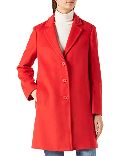 United Colors of Benetton Damen 2YDTDN012 Mantel, Rot 89L, 42 von United Colors of Benetton