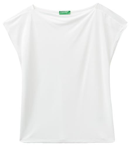 United Colors of Benetton Damen 3nlhd106x T-Shirt, Weiß, Small von United Colors of Benetton