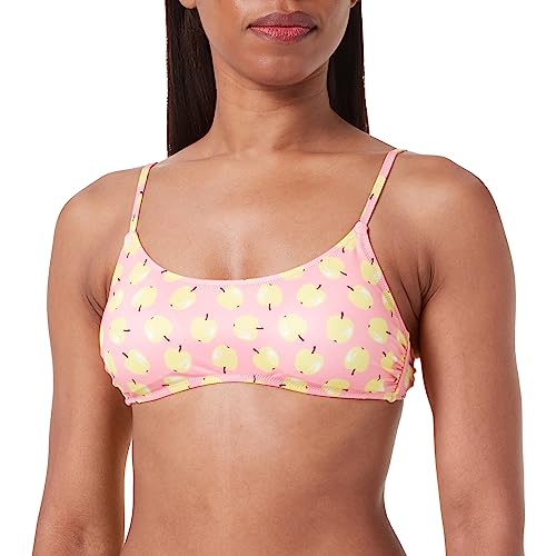 United Colors of Benetton Damen Gepolsterter BH 3lwh5r02x Bikini, Rosa mit Muster 72p, S von United Colors of Benetton