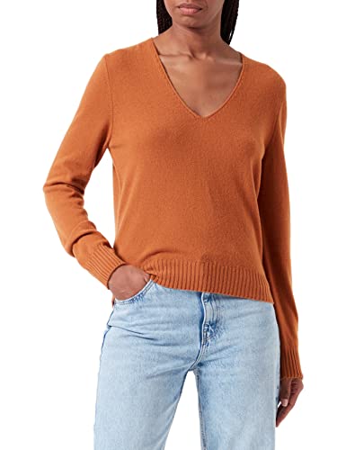 United Colors of Benetton Damen Halstuch MIT V-Ausschnitt, Jersey, M/L 1067D400E LANGARMTRIKOT MIT V-SCHAL, 37D orange, S von United Colors of Benetton