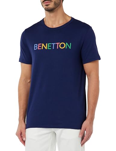 United Colors of Benetton Herren 3i1xu100a T-Shirt, Dunkelblau 934, Medium von United Colors of Benetton