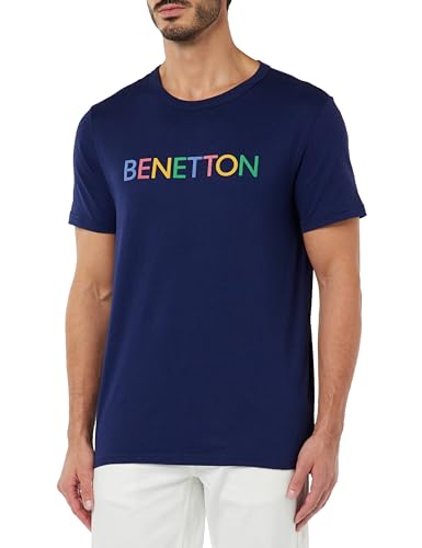 United Colors of Benetton Herren 3i1xu100a T-Shirt, Dunkelblau 934, XL von United Colors of Benetton