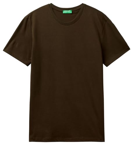 United Colors of Benetton Herren 3u53j1f15 T-Shirt, Dunkelbraun 2c0, M von United Colors of Benetton