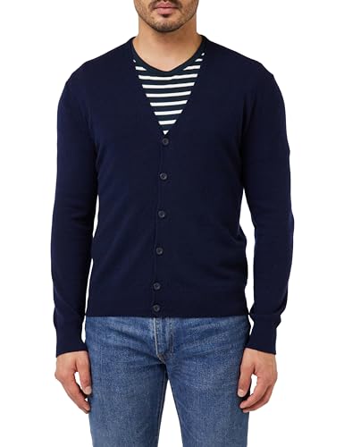 United Colors of Benetton Herren Cardigan M/L 1002u600o Strickjacke, Dunkelblau 016, Medium von United Colors of Benetton