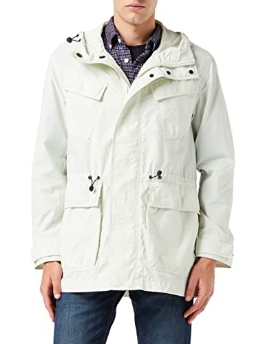 United Colors of Benetton Herren Giaccone 2owuun00p Regenjacke, Grau 18l, Small von United Colors of Benetton