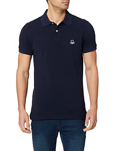 United Colors of Benetton Herren Poloshirt M/M 3089J3178 Polohemd, Dunkelblau 016, 56 von United Colors of Benetton