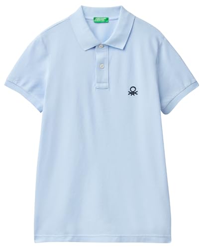 United Colors of Benetton Herren Poloshirt M/M 3089J3178 Polohemd, Hellblau 2k3, Large von United Colors of Benetton