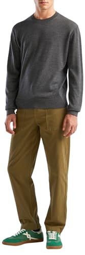 United Colors of Benetton Herren Trikot G/C M/L 11ahu1056 Pullover, Grau 572, Small von United Colors of Benetton