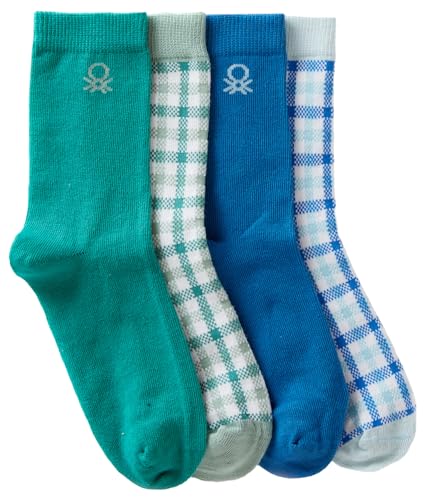 United Colors of Benetton Jungen (4 Paar) 6ao307034 Socken, Mehrfarbig 908, 7 Jahre von United Colors of Benetton