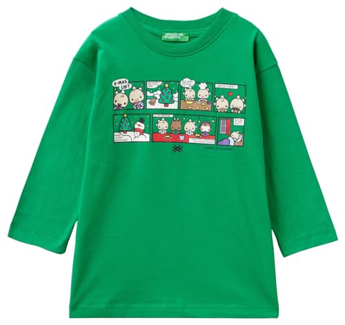 United Colors of Benetton Jungen M/L 3VR5G10C2 T-Shirt, Grün 108, 110 cm United Colors of Benetton Jungen M/L 3VR5G10C2 T-Shirt, Grün 108, 110 cm von United Colors of Benetton