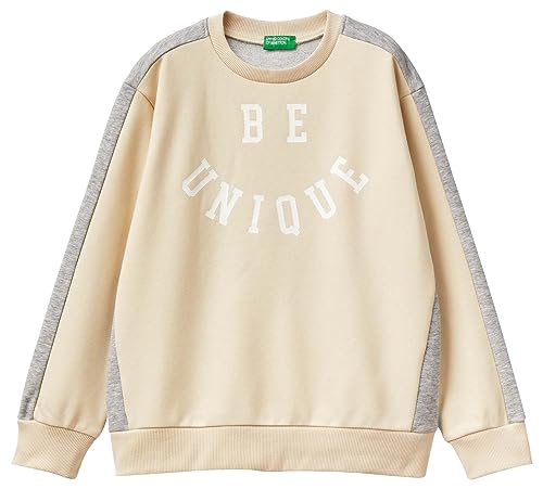 United Colors of Benetton Kinder und Jugendliche Trikot G/C M/L 32n4c10dj Sweatshirt, Bianco Panna 1j4, 130 cm von United Colors of Benetton