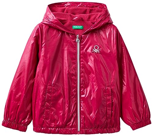 United Colors of Benetton Mädchen 2eo0gn01i Jacke, Rosso Magenta 2e8, 90 cm von United Colors of Benetton