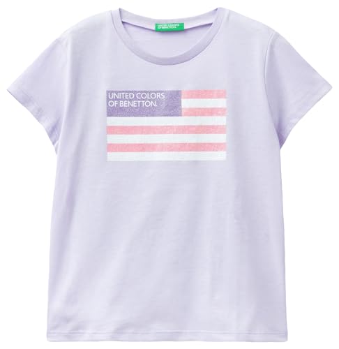 United Colors of Benetton Mädchen 3i1xc10h8 T-Shirt, Malve 26g, S von United Colors of Benetton