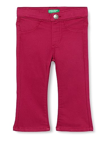 United Colors of Benetton Mädchen Pantalone 4AU0GE018 Hose, Rosso Magenta 2E8, 90 von United Colors of Benetton