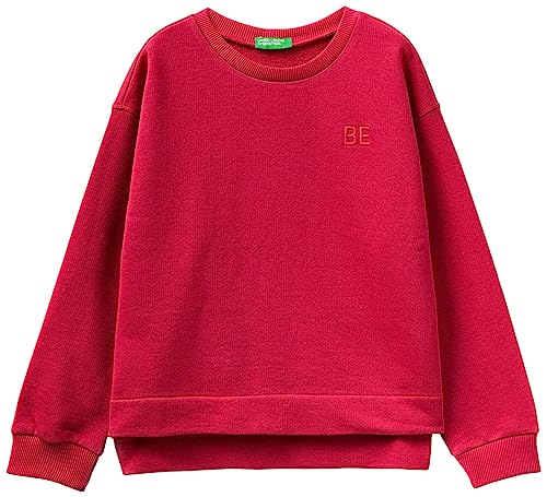 United Colors of Benetton Mädchen und Mädchen Masche G/C M/L 3J68c10e1 Sweatshirt, Rosso Magenta 2e8, 130 cm von United Colors of Benetton