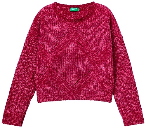 United Colors of Benetton Mädchen und Mädchen Trikot G/C M/L 13hhc103v Pullover, Rosso Magenta 2e8, 3XL von United Colors of Benetton