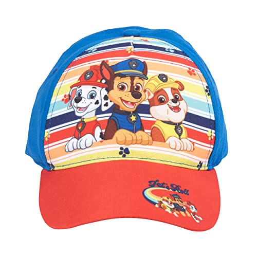 Paw Patrol Kappe für Kinder - Let's roll Cap Basecap Baseballkappe verstellbar Blau/Rot von United Labels