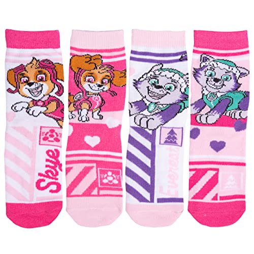 United Labels Paw Patrol - Socken Mädchen Kinder Kindersocken Söckchen Rosa (4er Pack) (as3, numeric, numeric_23, numeric_26, regular) von United Labels