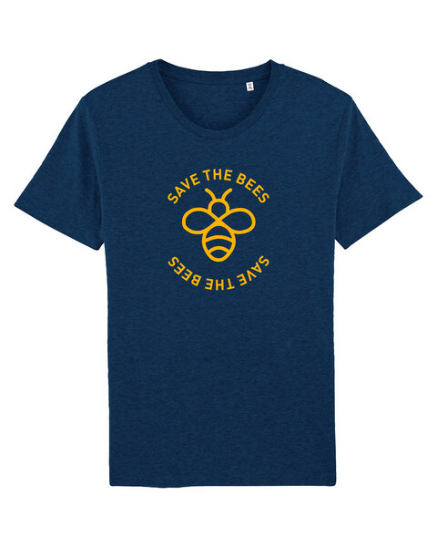 University of Soul Herren T-Shirt aus Bio-Baumwolle "Save the bees" von University of Soul