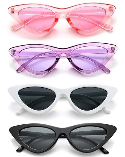 Unning 4 Stück Cateye Sonnenbrille Damen Vintage Retro Cat Eye Sonnenbrillen Set Lustig Katzenauge Brille Unning 4 Stück Cateye Sonnenbrille Damen Vintage Retro Cat Eye Sonnenbrillen Set Lustig Katzenauge Brille von Unning