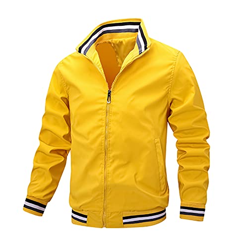 Übergangsjackee Herren Baseball Blouson - Bomberjacke Herren Sommer Dünn Sweatjacke Stehkragen Freizeitjacke Leichte Bomber Jacke Full Zip Übergangsmantel College Jacke Outdoorjacke Trainingsjacke Übergangsjackee Herren Baseball Blouson - Bomberjacke Herren Sommer Dünn Sweatjacke Stehkragen Freizeitjacke Leichte Bomber Jacke Full Zip Übergangsmantel College Jacke Outdoorjacke Trainingsjacke von UnoSheng