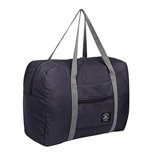 UnoSheng Hantel Koffer Frauen Tragetasche Reisen auf für Mann Modegepäck mit großer Reisetasche Business Trolley Pilotenkoffer (Dark Blue, One Size) von UnoSheng