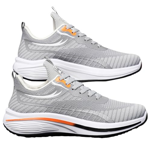 UnoSheng Sneaker Herren Sommer Leicht Laufschuhe SchnüRung Fitnessschuhe Mode Freizeitschuhe FüR MäNner Weiche Sohle Herren-Sneaker Sommerschuhe Atmungsaktive von UnoSheng