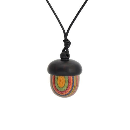 Uqezagpa Vintage-Halskette mit Holzanhänger, handgefertigt, , Aufbewahrung, Lederkordel, Choker-Halskette für Frauen, Party, 4.29x3.51in, Lederseil, Holz Uqezagpa Vintage-Halskette mit Holzanhänger, handgefertigt, , Aufbewahrung, Lederkordel, Choker-Halskette für Frauen, Party, 4.29x3.51in, Lederseil, Holz von Uqezagpa
