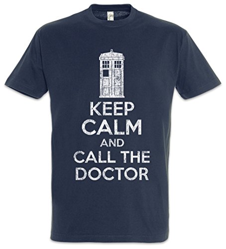 Urban Backwoods Keep Calm and Call The Doctor Herren T-Shirt Blau Größe 4XL von Urban Backwoods