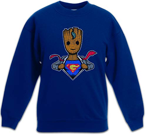 Urban Backwoods Super Groot Kinder Jungen Mädchen Pullover Blau Größe 4 Jahre von Urban Backwoods