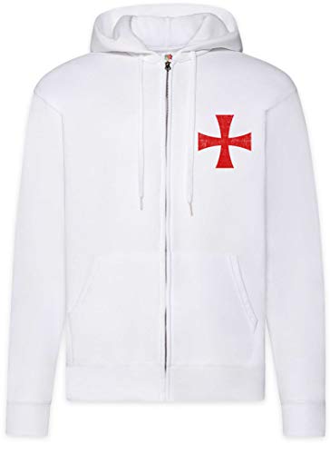 Urban Backwoods Templar Cross I Herren Zipper Hoodie Kapuzenpullover Weiß Größe L Urban Backwoods Templar Cross I Herren Zipper Hoodie Kapuzenpullover Weiß Größe L von Urban Backwoods