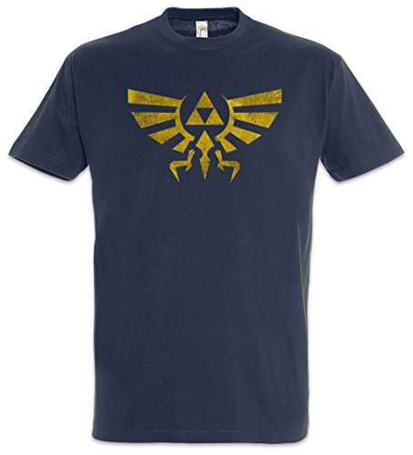 Urban Backwoods Triforce Vintage Logo Herren T-Shirt Blau Größe 4XL von Urban Backwoods