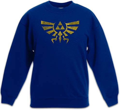 Urban Backwoods Triforce Vintage Logo Kinder Jungen Mädchen Pullover Blau Größe 8 Jahre von Urban Backwoods