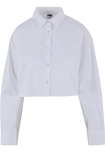 Urban Classics Damen TB6065-Ladies Cropped Oversized Blouse Bluse, White, M von Urban Classics