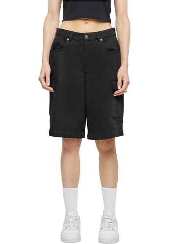 Urban Classics Damen Cargo Shorts Ladies Cotton Cargo Bermuda, lässige High Waist Bermuda Shorts für Frauen, Cargotaschen, black, 30 Urban Classics Damen Cargo Shorts Ladies Cotton Cargo Bermuda, lässige High Waist Bermuda Shorts für Frauen, Cargotaschen, black, 30 von Urban Classics