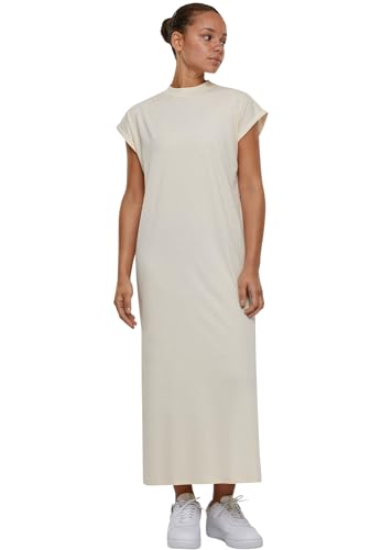 Urban Classics Damen Kleid Ladies Long Extended Shoulder Dress, langes Kleid für Frauen, Loose Fit, whitesand, XXL von Urban Classics