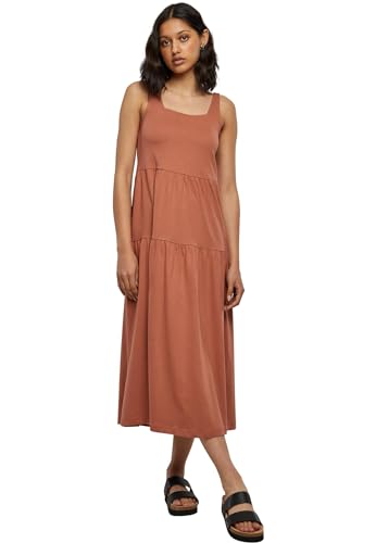 Urban Classics Damen TB4784-Ladies 7/8 Length Valance Summer Dress Kleid, Terracotta, 3XL von Urban Classics