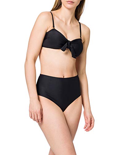 Urban Classics Damen TB4111-Ladies High Waist Balcony Bikini-Set, Black, S von Urban Classics