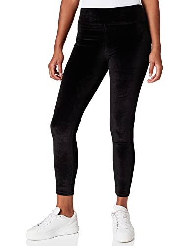 Urban Classics Damen Ladies High Waist Velvet Leggings, Black, XS von Urban Classics