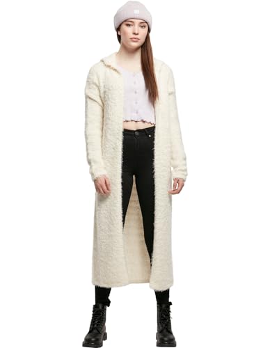 Urban Classics Damen Dames Hooded Feather Cardigan Kapuzenpullover, Whitesand, 4XL EU von Urban Classics