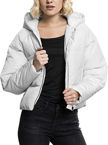 Urban Classics Damen Ladies Hooded Oversized Puffer Jacket Jacke, Weiß (Offwhite 555), Medium von Urban Classics