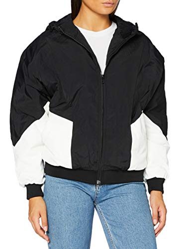 Urban Classics Damen TB3644-Ladies Padded 2-Tone Batwing Jacket Jacken, Black/White, 4XL von Urban Classics