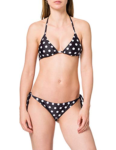 Urban Classics Damen TB2796-Ladies Pattern Bikini-Set, Polkadots Black, S von Urban Classics