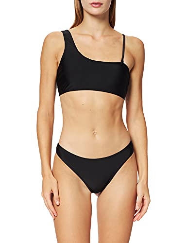 Urban Classics Damen TB4383-Ladies Recycled Asymmetric Tank Top Bikini, Black, L von Urban Classics