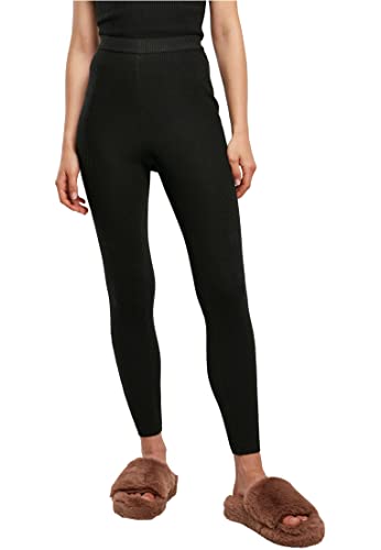 Urban Classics Damen Ladies Rib Knit Leggings Yoga Pants, Schwarz, XL EU Urban Classics Damen Ladies Rib Knit Leggings Yoga Pants, Schwarz, XL EU von Urban Classics