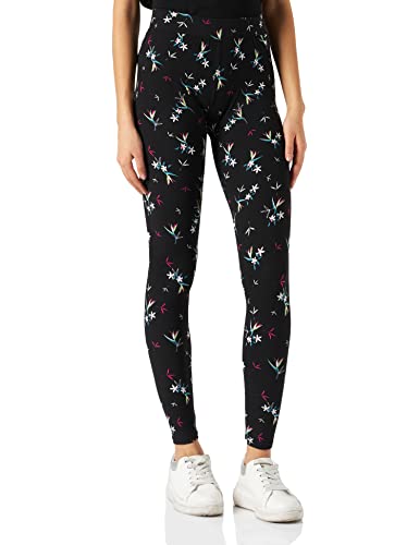 Urban Classics Damen Ladies Soft AOP Leggings, blackfloret, XS von Urban Classics