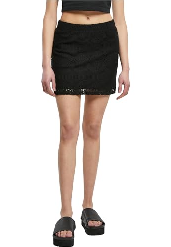 Urban Classics Damen TB6017-Ladies Crochet Lace Mini Skirt Rock, Black, S Urban Classics Damen TB6017-Ladies Crochet Lace Mini Skirt Rock, Black, S von Urban Classics