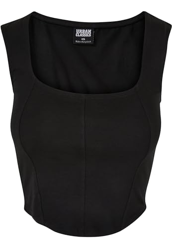 Urban Classics Damen TB5992-Ladies Short Corsage Top Trägershirt/Cami Shirt, Black, M von Urban Classics